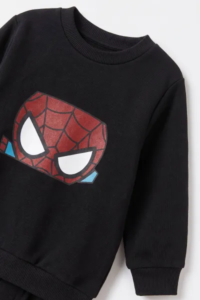 Füme (1-5 Yaş)  Super Heroes  Baskılı 2 İp İçi Şardonlu  Erkek Çocuk 2'li Takım 497102