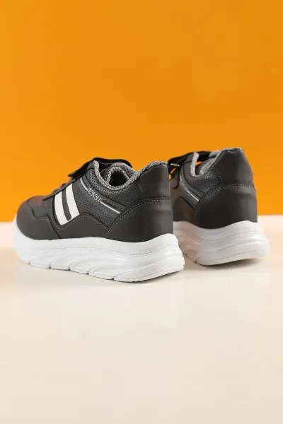 Füme (31-35 Filet) Çizgili Kalın Taban Cırtlı Erkek Çocuk Spor Ayakkabı 227997