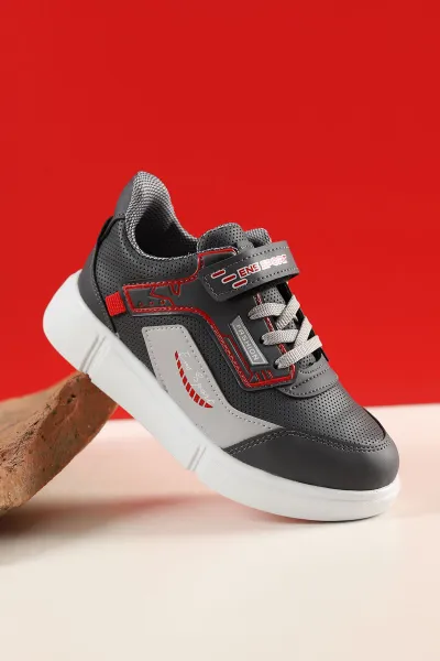 Füme (31-35 Filet) Kalın Taban Cırtlı Erkek Çocuk Spor Ayakkabı 228003