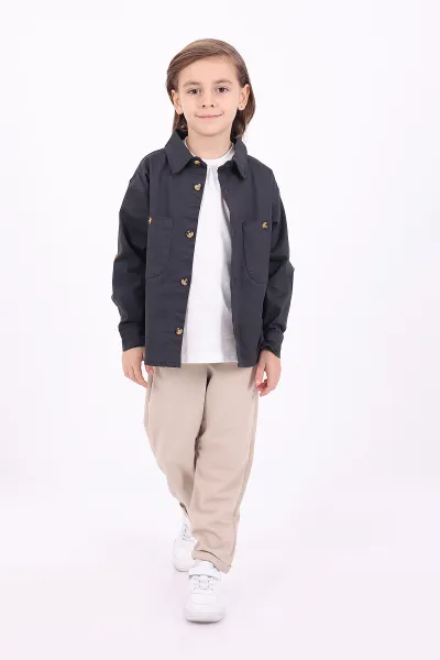 fume-5-14-yas-cift-cepli-oversize-kalip-erkek-cocuk-gabardin-gomlek-323439