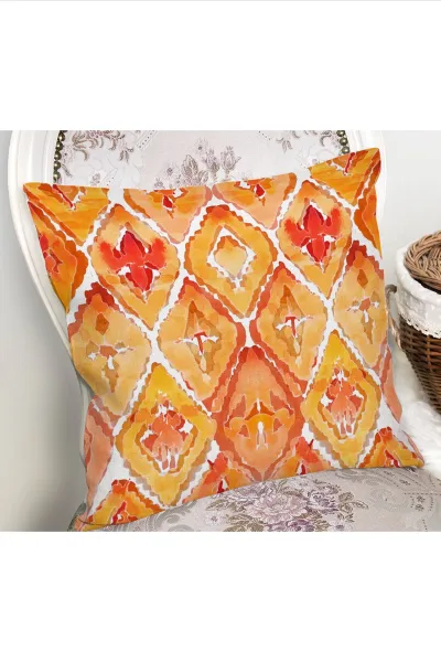 43x43 Dijital Baskılı Fermuarlı Modern Kırlent Kılıfı 272063