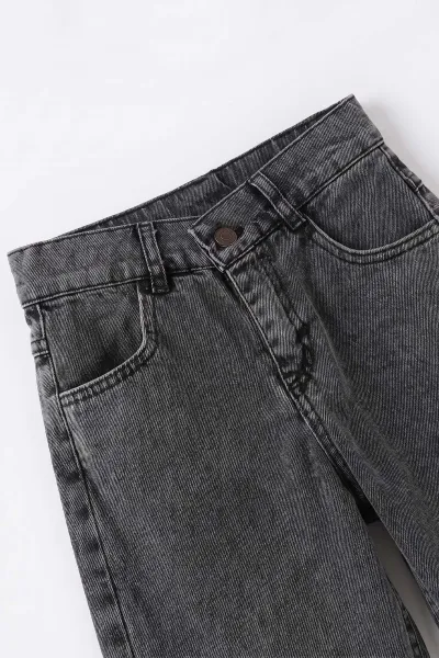 Füme (5-12 Yaş) Baggy  Erkek  Çocuk Kot Pantolon 490860