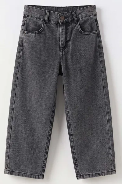 Füme (5-12 Yaş) Baggy  Erkek  Çocuk Kot Pantolon 490860
