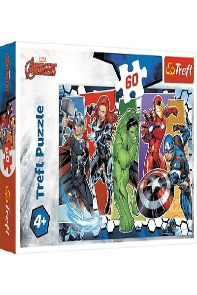 60 Parça Marvel Avengers Puzzle 33x22 cm 299588