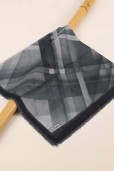 Füme 90x90 Cm Dijital Baskılı Desenli Flam Çekme Eşarp 428681