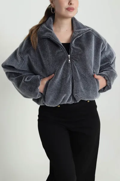 Füme Bassic Bomber Fox Kadın Mont 484228