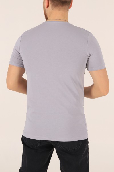 Füme Düz Kesim Basic Erkek Tişört 172958