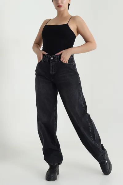 Füme Boyfriend Kadın Kot Pantolon 480914