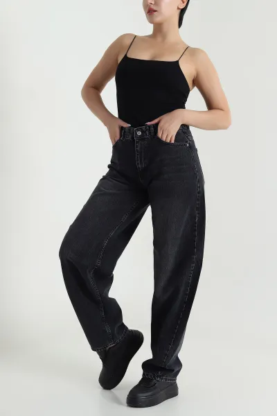 Füme Boyfriend Kadın Kot Pantolon 480914