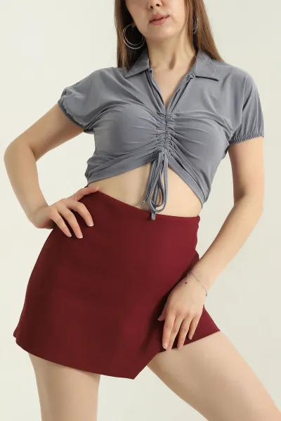 Füme Büzgülü Sandy Kadın Bluz 347018