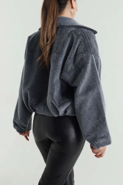 Füme Fox Bomber Kadın Mont 483985