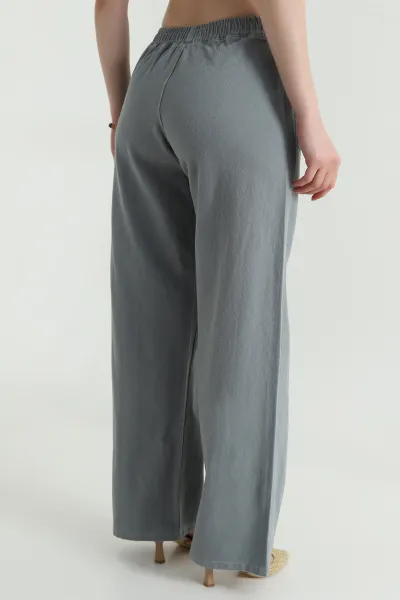 Füme Gabardin Palazzo Kadın Pantolon 469185