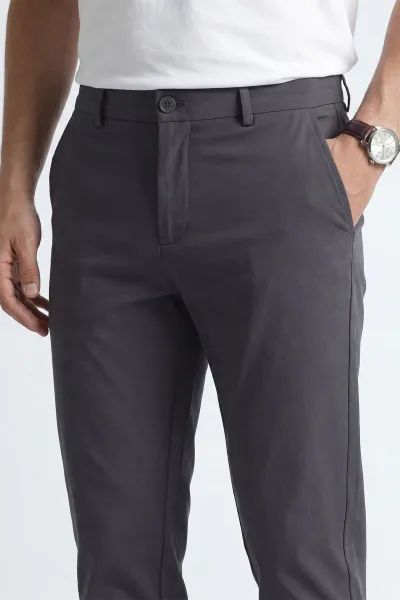 Füme Havuç Kesim Paraşüt Kumaş Erkek Pantolon 449967