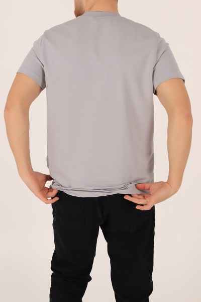 Füme İki İp Oversize Erkek Tişört 163558