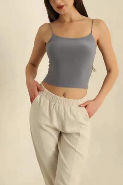 Füme İp Askılı Sandy Bluz 273130