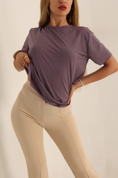 Füme Lazer Kesim Sandy Bluz 195003