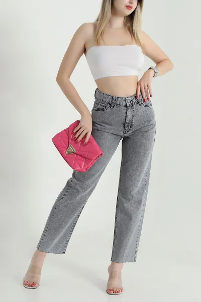 Füme Mom Kadın Kot Pantolon 471815