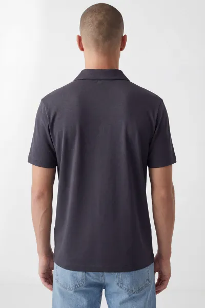 Füme Oysho Kumaş Polo Yaka Erkek Tişört 450521