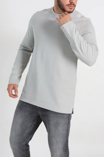 Füme Regular Fit Baskı Detaylı Erkek Sweatshirt 305845