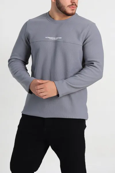 fume-regular-fit-yazi-detay-erkek-sweatshirt-305884