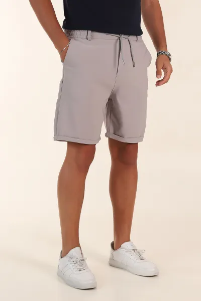 Füme Relaxed Fit Double Kumaş Duble Paça Erkek Şort 382315