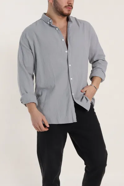 fume-relaxed-fit-keten-ata-yaka-erkek-gomlek-339167