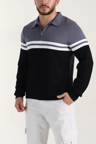 fume-relaxed-fit-oysho-kumas-fermuarli-polo-yaka-sweatshirt-399551