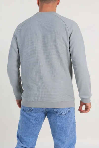 Füme Relaxed Fit Pike Kumaş Reglan Kollu Basic Sweatshirt 317689