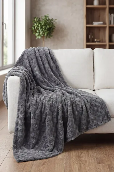 Füme Sarar 175x215 Cm Bubble Koltuk Örtüsü 446499