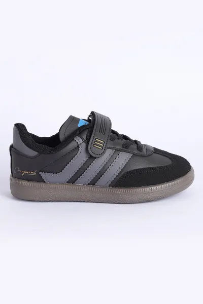 fume-siyah-31-35-filet-yan-seritli-on-kisim-suet-cirtli-cocuk-spor-ayakkabi-309179
