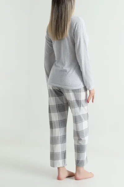 Füme Süprem Uzun Kol Kadın Pijama Takımı 493639