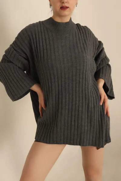 Füme Triko Kazak Tunik 239786