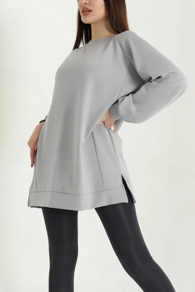 Füme Yanları Parçalı Oysho Tunik 339077