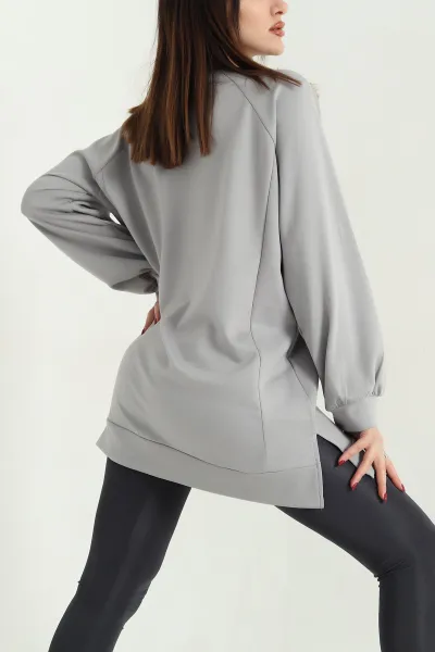 Füme Yanları Parçalı Oysho Tunik 339077