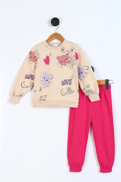 fusya-2-5-yaslove-baskili-kiz-cocuk-takim-337132