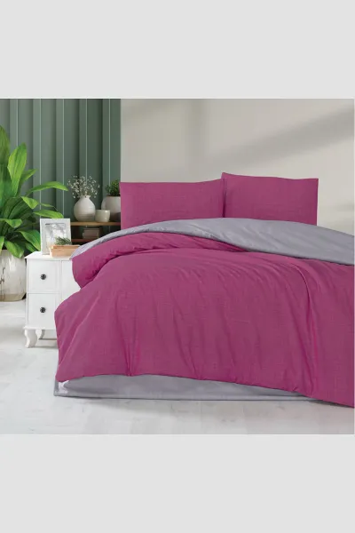 Fuşya 200x220 Cm Bella Home Battal Boy New Box Nevresim Takımı 446751