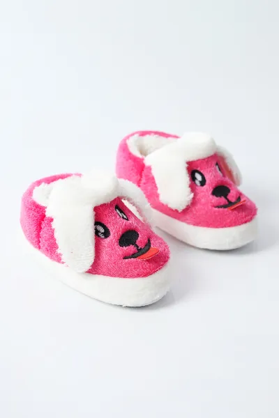 Fuşya ( 21 - 24 ) Peluş Figürlü Kız Bebek Panduf 494638