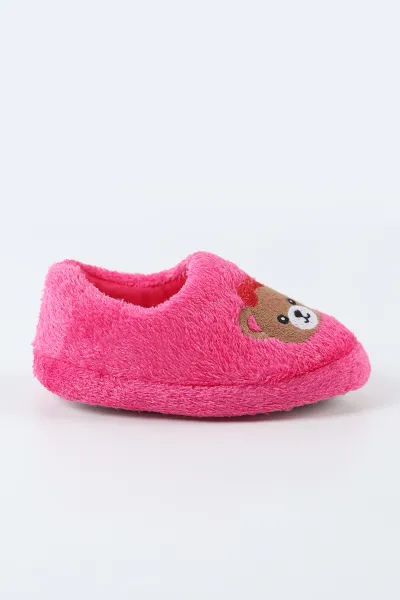Fuşya ( 21 - 24 ) Peluş Figürlü Kız Bebek Panduf 495168