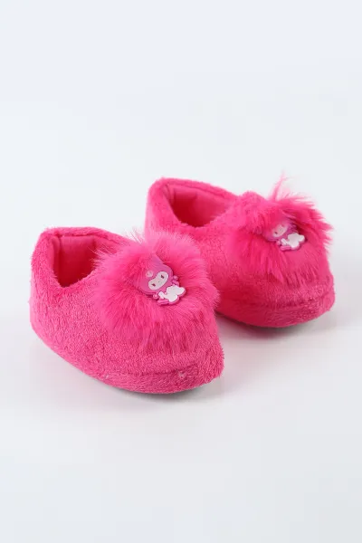 Fuşya ( 21 - 24 ) Peluş Figürlü Kız Bebek Panduf 495173