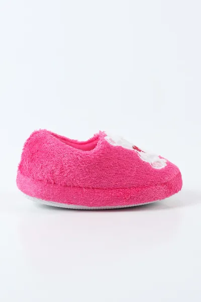 Fuşya ( 25 - 30 ) Peluş Figürlü Çocuk Panduf 496292