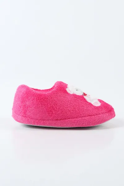 Fuşya ( 29 - 34 ) Peluş Figürlü Çocuk Panduf 496299