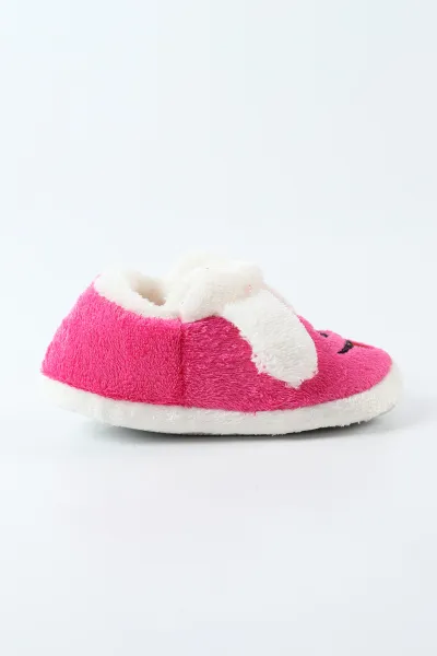 Fuşya ( 29 - 34 ) Peluş Figürlü Kız Çocuk Panduf 494666