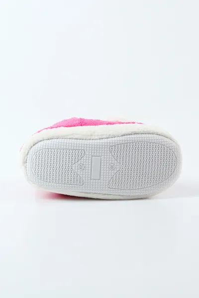 Fuşya ( 29 - 34 ) Peluş Figürlü Kız Çocuk Panduf 494666