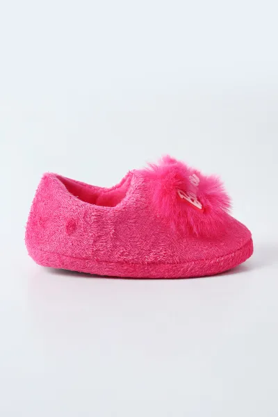 Fuşya ( 29 - 34 ) Peluş Figürlü Kız Çocuk Panduf 495175