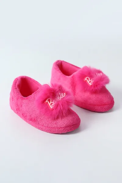 Fuşya ( 29 - 34 ) Peluş Figürlü Kız Çocuk Panduf 495175