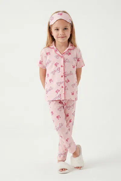 fusya-4-12-yas-baskili-kisa-kol-on-dugmeli-goz-bandi-detayli-kiz-cocuk-pijama-takim-453259