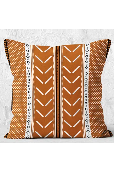 Hardal 43x43 Dijital Baskılı Fermuarlı Modern Kırlent Kılıfı 272761