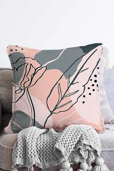 Somon 43x43 Dijital Baskılı Fermuarlı Modern Kırlent Kılıfı 272895