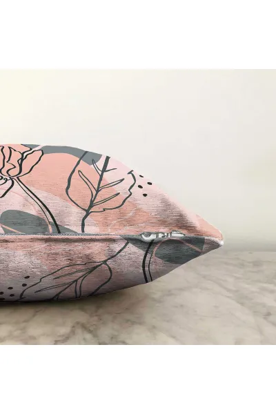 Somon 43x43 Dijital Baskılı Fermuarlı Modern Kırlent Kılıfı 272895