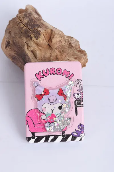 fusya-85x6-cm-kuromi-karakterli-simli-sulu-cep-canta-aynasi-317195